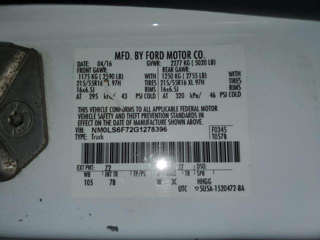 Photo 12 VIN: NM0LS6F72G1278396 - FORD TRANSIT 