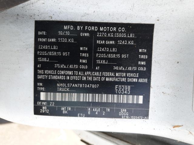 Photo 9 VIN: NM0LS7AN7BT047907 - FORD TRANSIT CO 