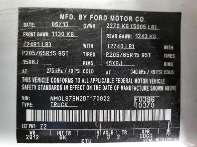 Photo 9 VIN: NM0LS7BN2DT170922 - FORD TRANSIT CO 