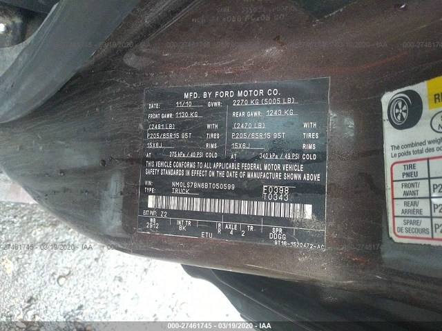 Photo 8 VIN: NM0LS7BN6BT050599 - FORD TRANSIT CONNECT 