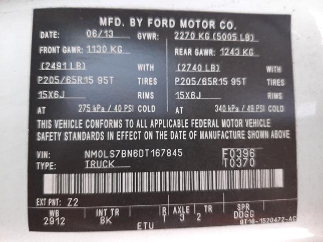 Photo 9 VIN: NM0LS7BN6DT167845 - FORD TRANSIT 