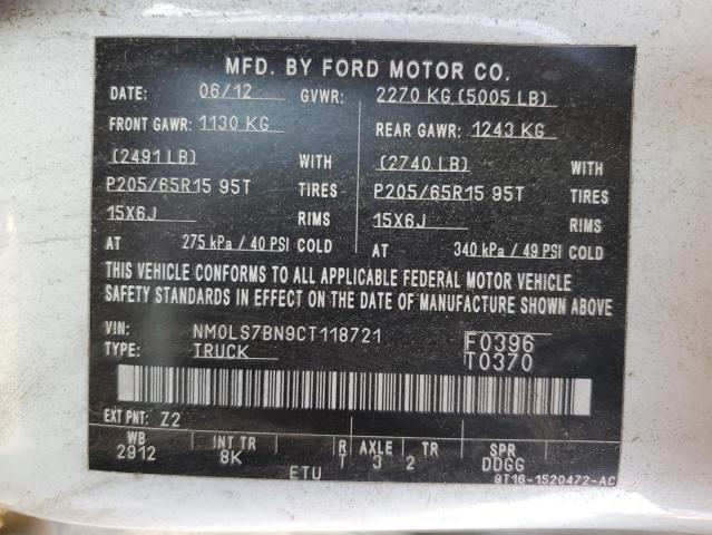 Photo 12 VIN: NM0LS7BN9CT118721 - FORD TRANSIT CO 