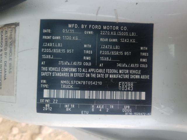 Photo 9 VIN: NM0LS7CN7BT054210 - FORD TRANSIT CO 