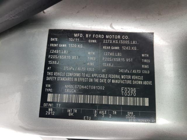 Photo 9 VIN: NM0LS7DN4CT081302 - FORD TRANSIT CO 