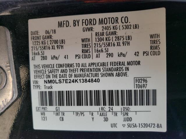 Photo 12 VIN: NM0LS7E24K1384840 - FORD TRANSIT CO 