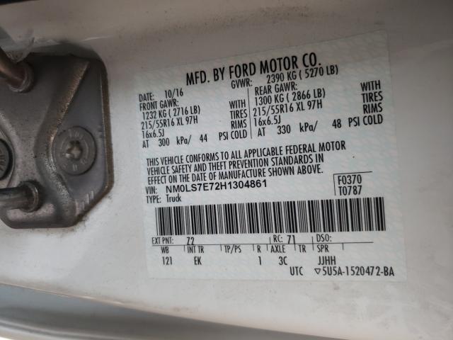 Photo 9 VIN: NM0LS7E72H1304861 - FORD TRANSIT CO 