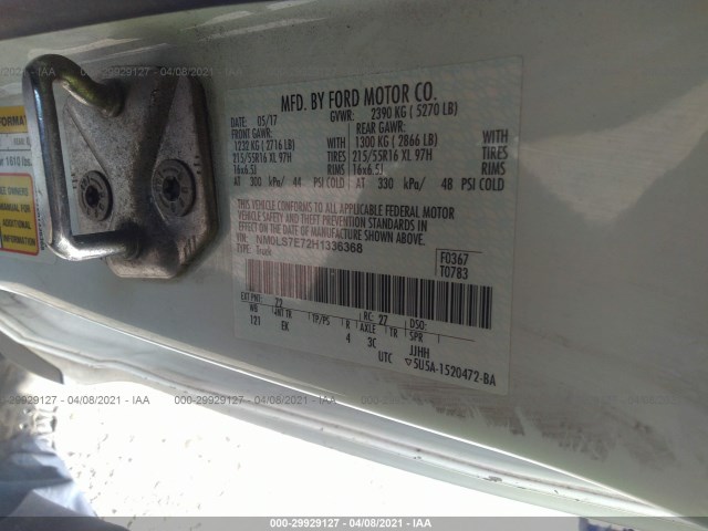 Photo 8 VIN: NM0LS7E72H1336368 - FORD TRANSIT CONNECT VAN 