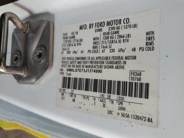 Photo 11 VIN: NM0LS7E73J1374990 - FORD TRANSIT CO 