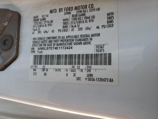 Photo 12 VIN: NM0LS7E74E1172424 - FORD TRANSIT CO 