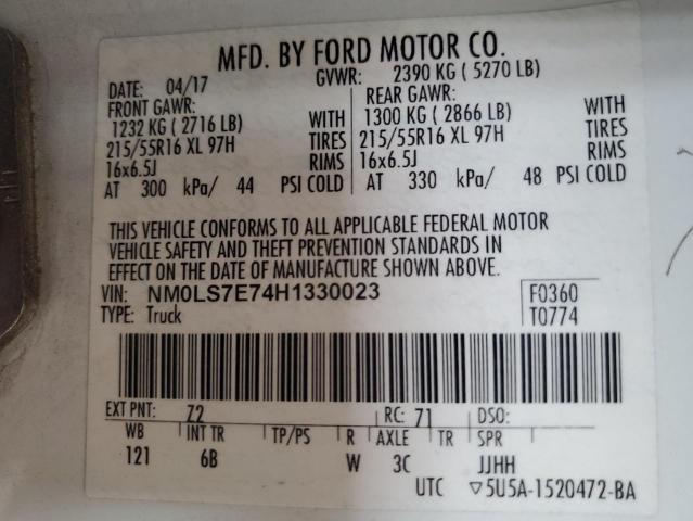 Photo 11 VIN: NM0LS7E74H1330023 - FORD TRANSIT 