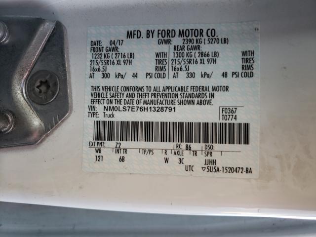 Photo 9 VIN: NM0LS7E76H1328791 - FORD TRANSIT CO 