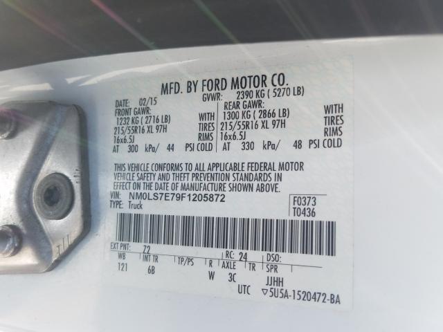 Photo 9 VIN: NM0LS7E79F1205872 - FORD TRANSIT CO 