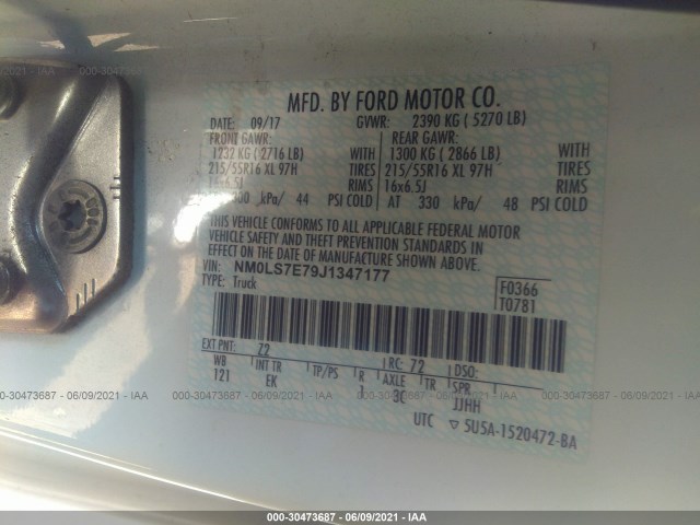 Photo 8 VIN: NM0LS7E79J1347177 - FORD TRANSIT CONNECT VAN 