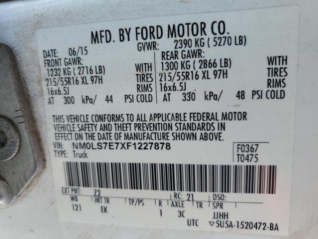 Photo 13 VIN: NM0LS7E7XF1227878 - FORD TRANSIT 