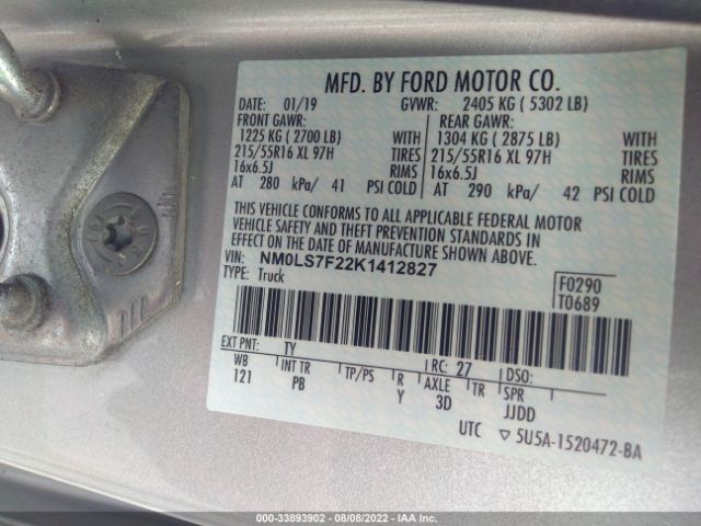 Photo 8 VIN: NM0LS7F22K1412827 - FORD TRANSIT CONNECT VAN 