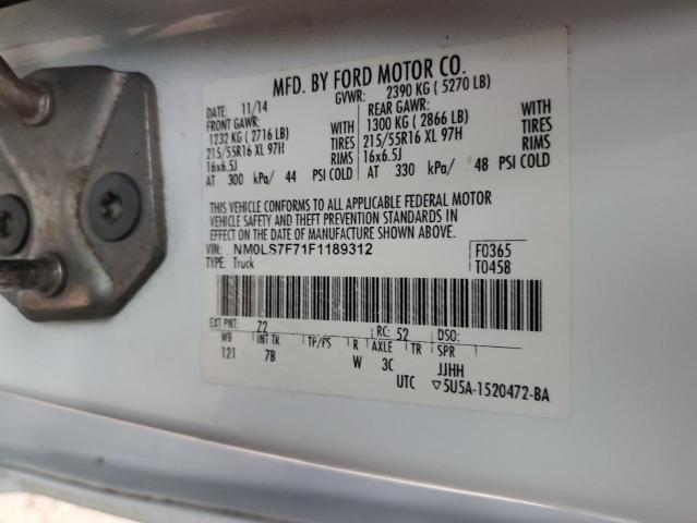 Photo 11 VIN: NM0LS7F71F1189312 - FORD TRANSIT 