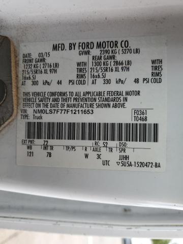 Photo 9 VIN: NM0LS7F77F1211653 - FORD TRANSIT CO 