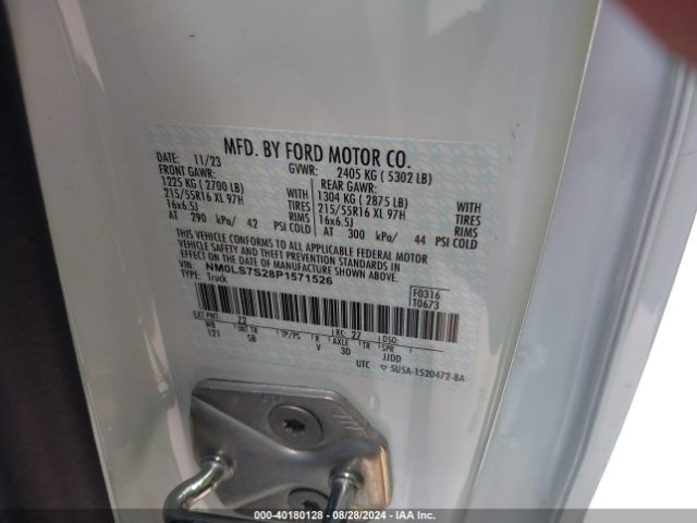 Photo 8 VIN: NM0LS7S28P1571526 - FORD TRANSIT CONNECT 