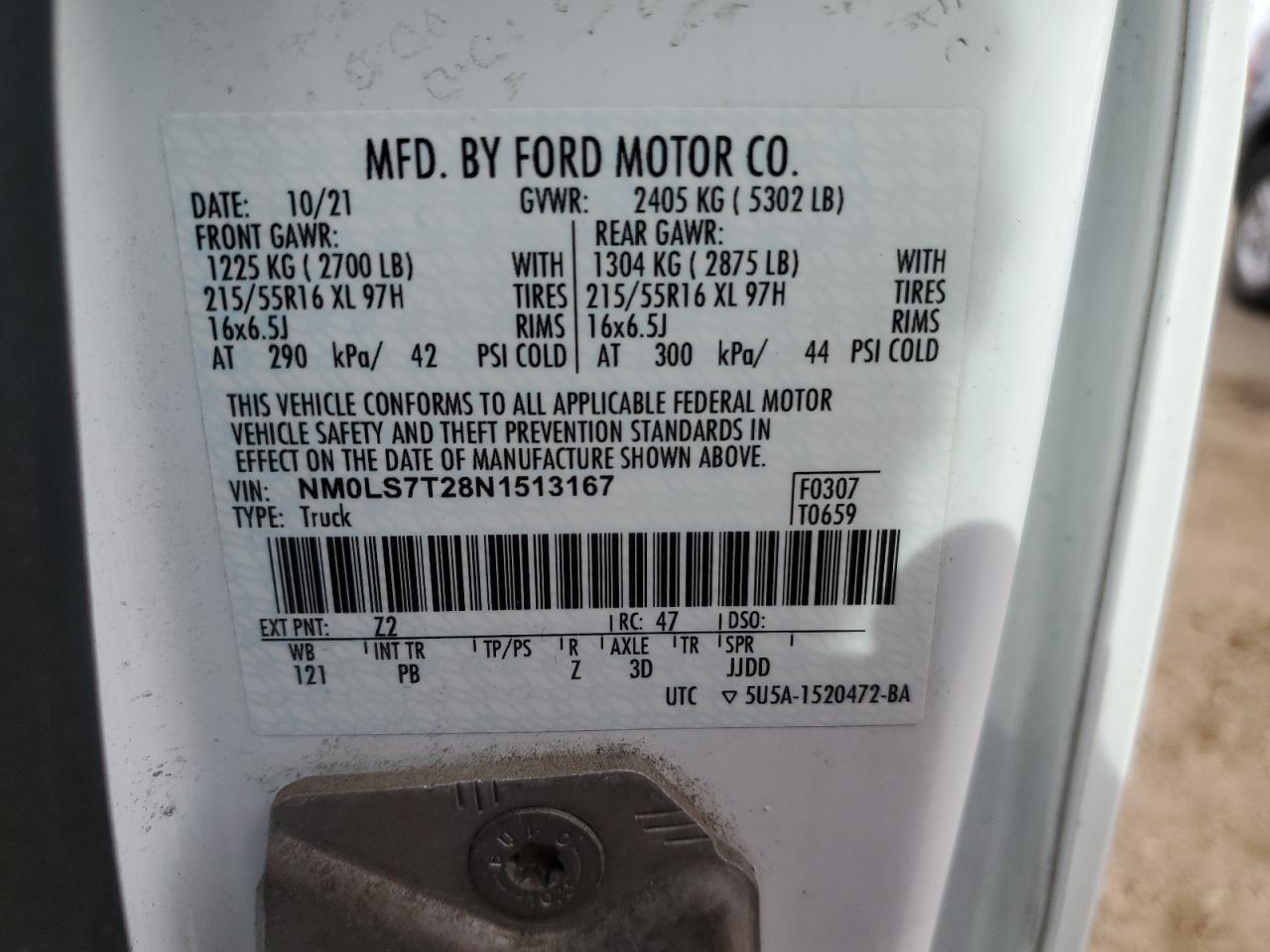 Photo 11 VIN: NM0LS7T28N1513167 - FORD TRANSIT 