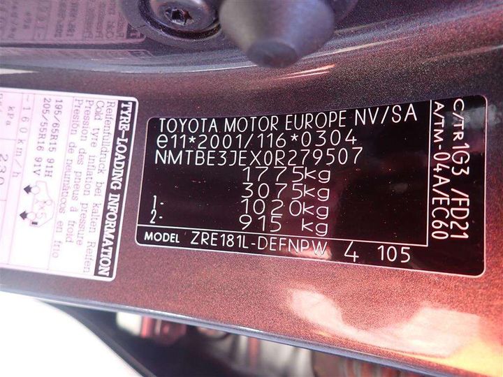 Photo 33 VIN: NMTBE3JEX0R279507 - TOYOTA COROLLA 