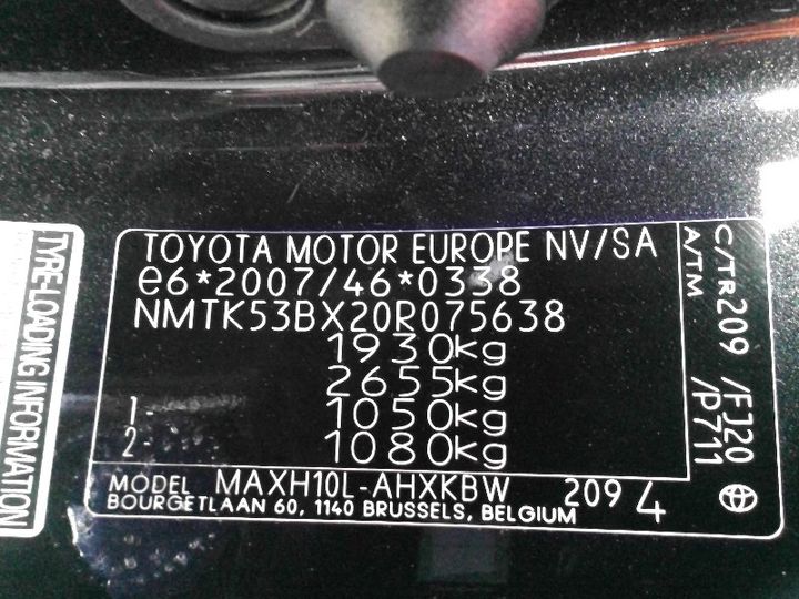 Photo 20 VIN: NMTK53BX20R075638 - TOYOTA C-HR 