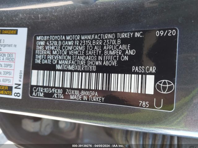 Photo 8 VIN: NMTKHMBX0LR117810 - TOYOTA C-HR 