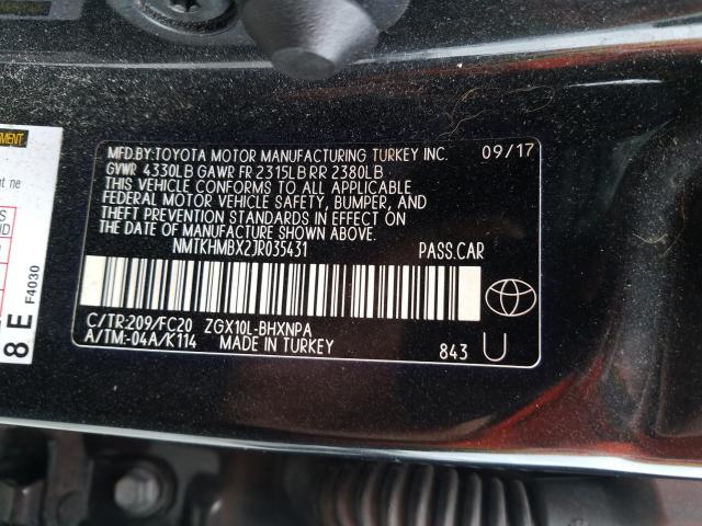 Photo 9 VIN: NMTKHMBX2JR035431 - TOYOTA C-HR XLE 