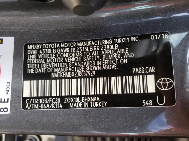 Photo 9 VIN: NMTKHMBX2JR057929 - TOYOTA C-HR XLE 