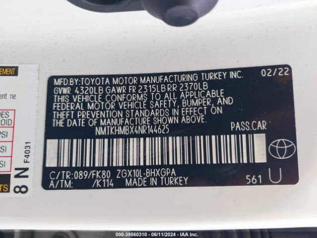 Photo 8 VIN: NMTKHMBX4NR144625 - TOYOTA C-HR 