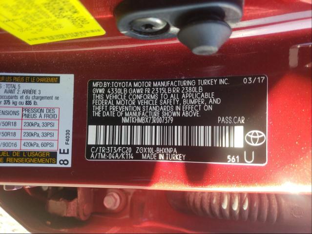 Photo 9 VIN: NMTKHMBX7JR007379 - TOYOTA C-HR XLE 