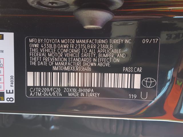 Photo 9 VIN: NMTKHMBX8JR036406 - TOYOTA C-HR XLE 