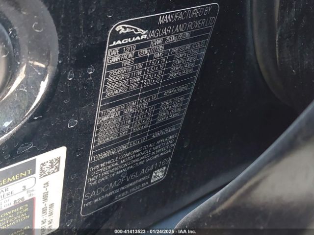 Photo 8 VIN: SADCM2FV6LA641169 - JAGUAR F-PACE 