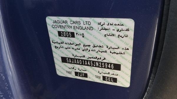 Photo 2 VIN: SAJAA01A45JN25946 - JAGUAR S TYPE 