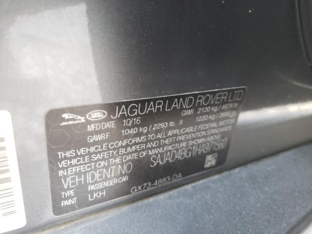 Photo 9 VIN: SAJAD4BG1HA971560 - JAGUAR XE PREMIUM 