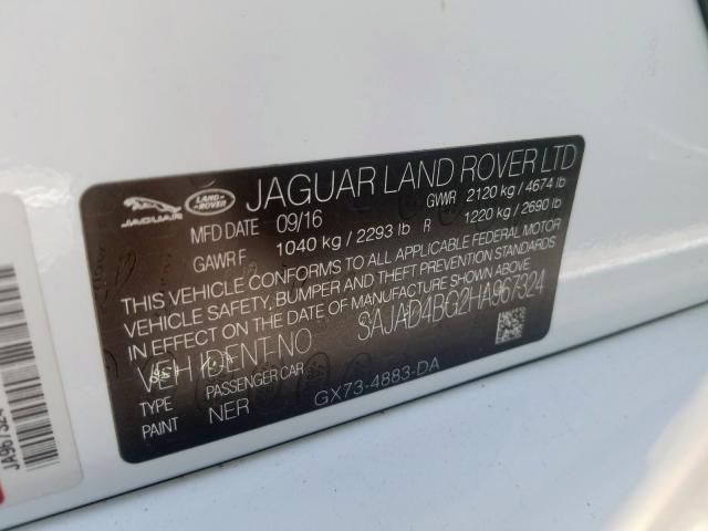 Photo 9 VIN: SAJAD4BG2HA967324 - JAGUAR XE 