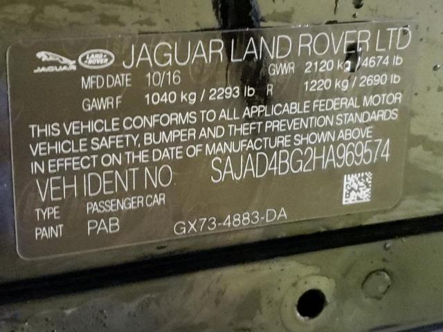 Photo 11 VIN: SAJAD4BG2HA969574 - JAGUAR XE 