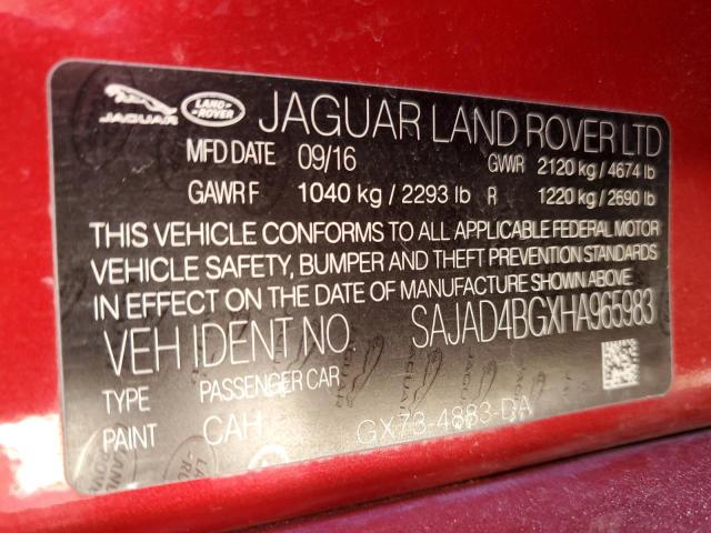 Photo 11 VIN: SAJAD4BGXHA965983 - JAGUAR XE PREMIUM 