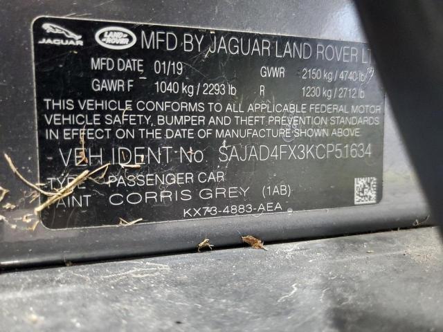 Photo 11 VIN: SAJAD4FX3KCP51634 - JAGUAR XE PREMIUM 