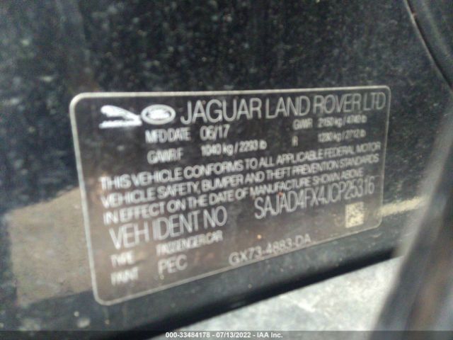 Photo 8 VIN: SAJAD4FX4JCP25316 - JAGUAR XE 