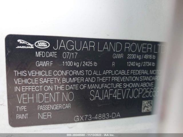 Photo 8 VIN: SAJAF4EV7JCP25658 - JAGUAR XE 