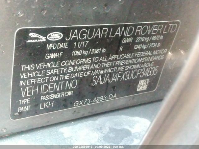 Photo 8 VIN: SAJAJ4FX9JCP34635 - JAGUAR XE 