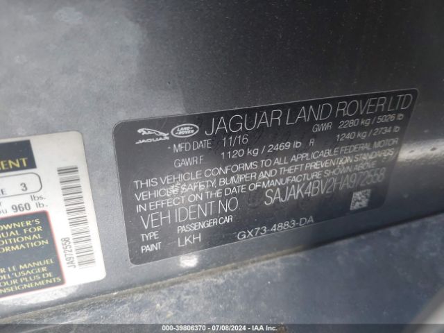 Photo 8 VIN: SAJAK4BV2HA972558 - JAGUAR XE 