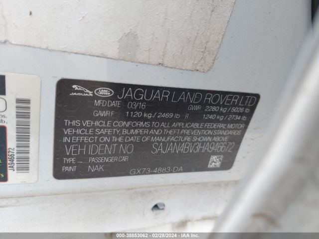 Photo 8 VIN: SAJAN4BV3HA946672 - JAGUAR XE 