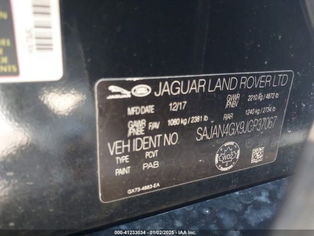 Photo 8 VIN: SAJAN4GX9JCP37067 - JAGUAR XE 