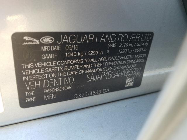 Photo 9 VIN: SAJAR4BG4HA965382 - JAGUAR XE 