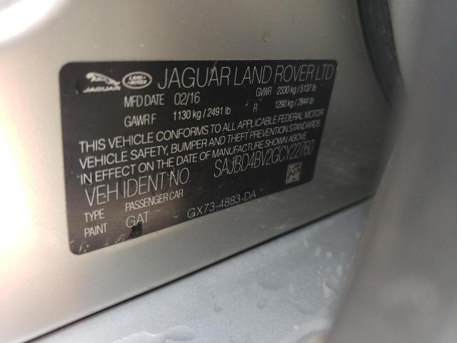 Photo 11 VIN: SAJBD4BV2GCY22760 - JAGUAR XF 