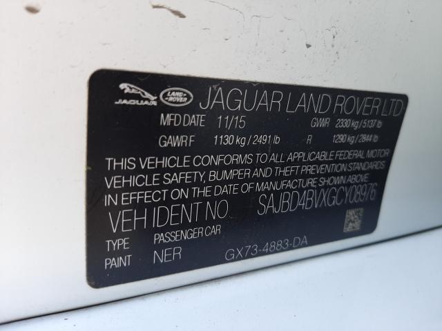 Photo 9 VIN: SAJBD4BVXGCY08976 - JAGUAR XF 