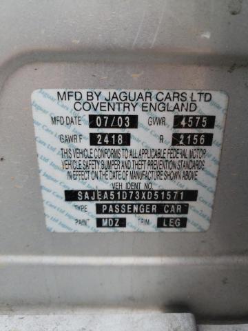 Photo 11 VIN: SAJEA51D73XD51571 - JAGUAR X-TYPE 2.5 