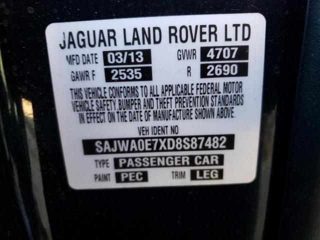 Photo 9 VIN: SAJWA0E7XD8S87482 - JAGUAR XF 