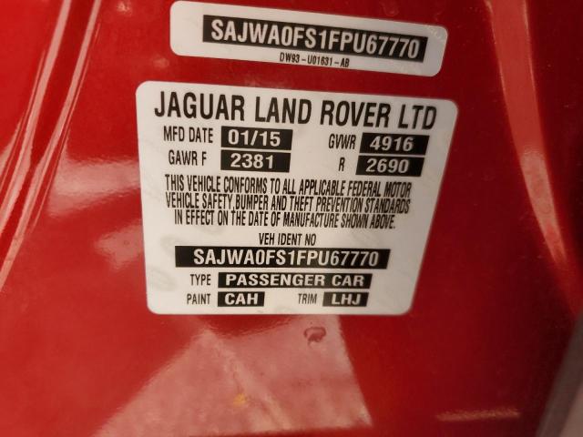 Photo 11 VIN: SAJWA0FS1FPU67770 - JAGUAR XF 